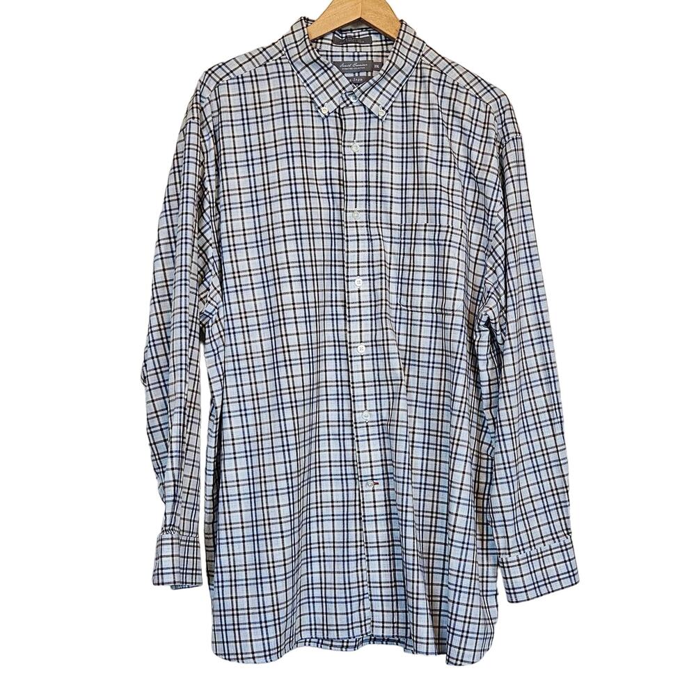 Daniel Cremieux Signature‎ Collection Pima Cotton Non Iron Button Up Men's XXL